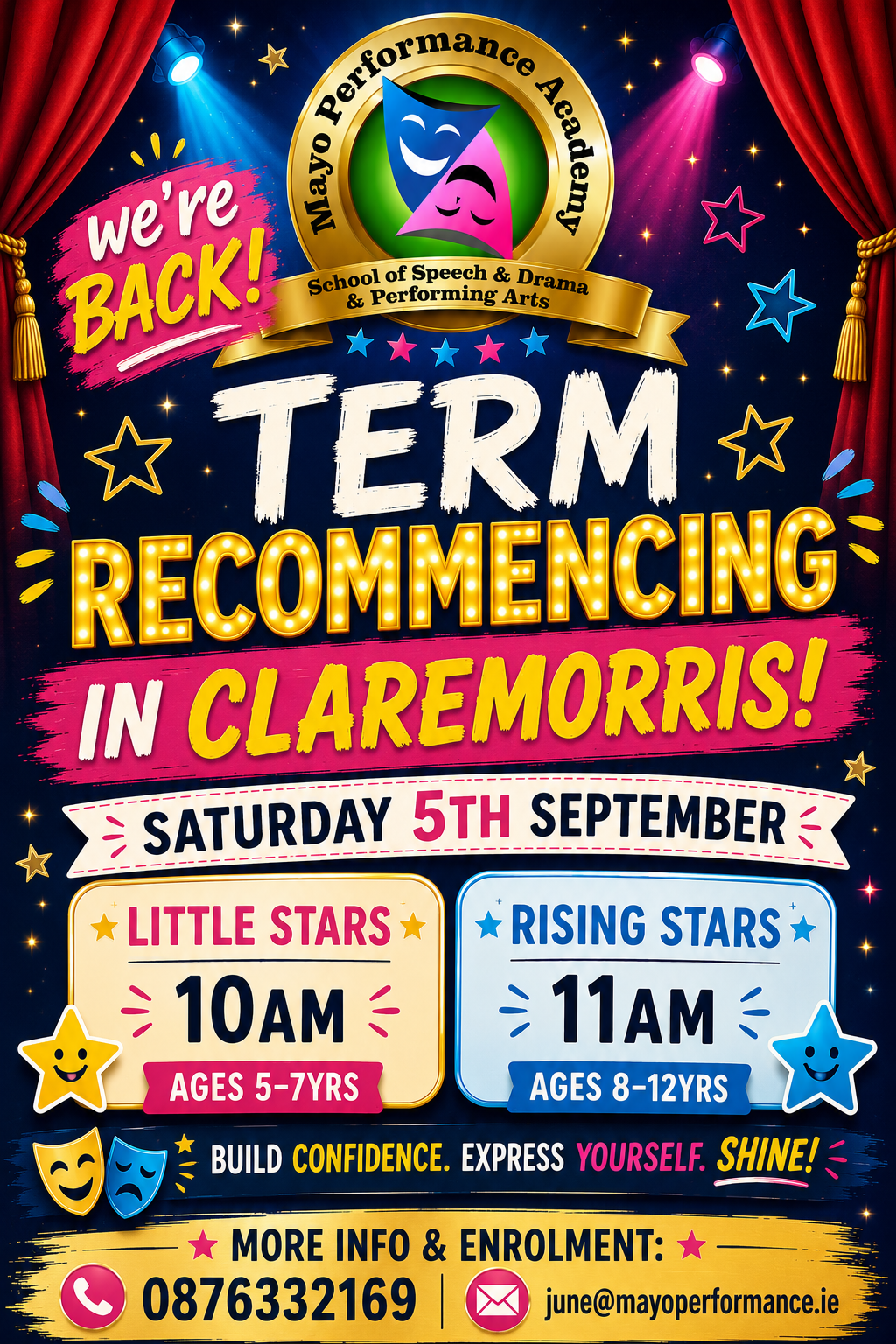 Claremorris New Term Advert